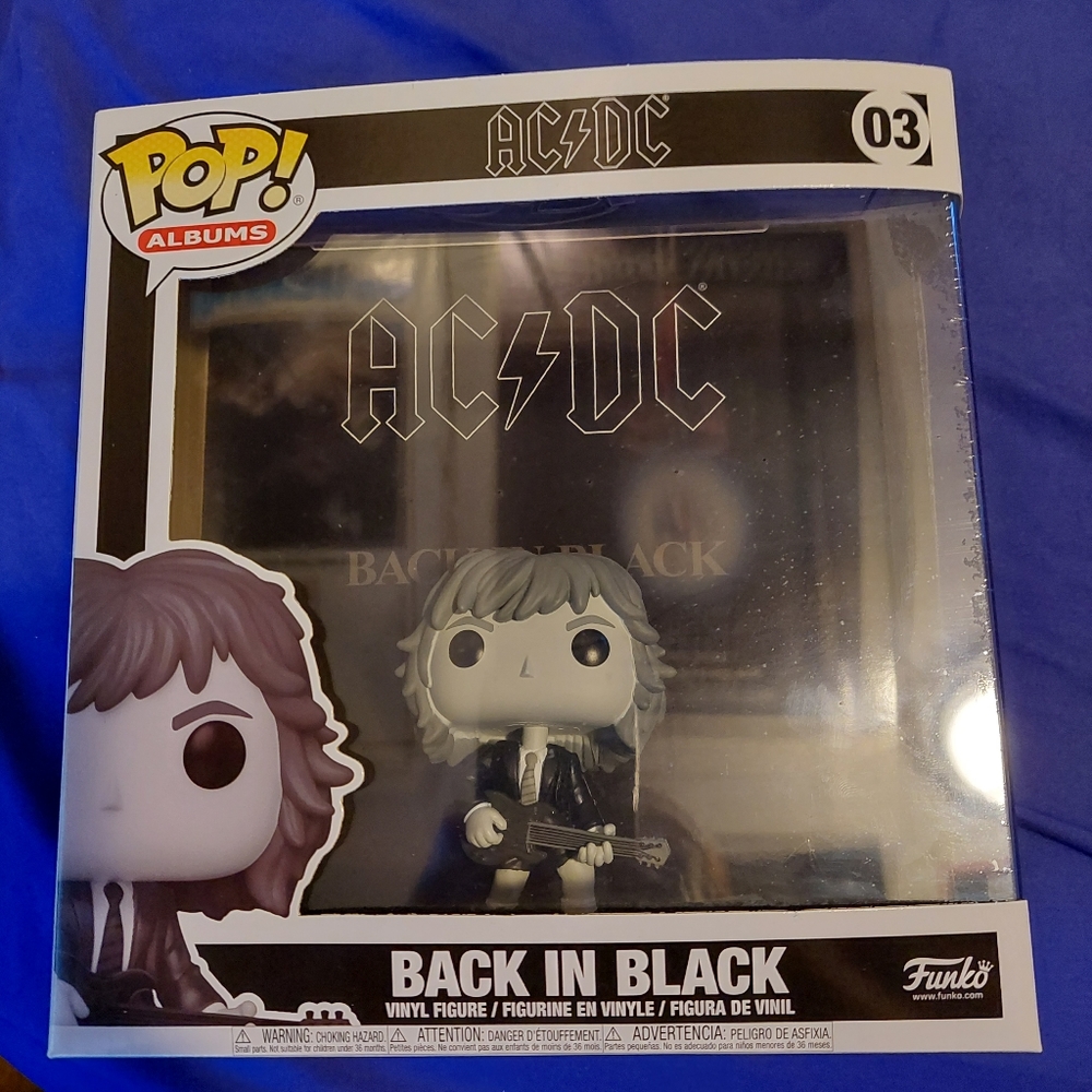 AcDc Back in Black Funko Pop Albums No 3!  Walmart Exclusive! Never opened.